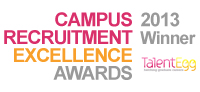 Campus Recruitment Excellence Awards Winner 2013