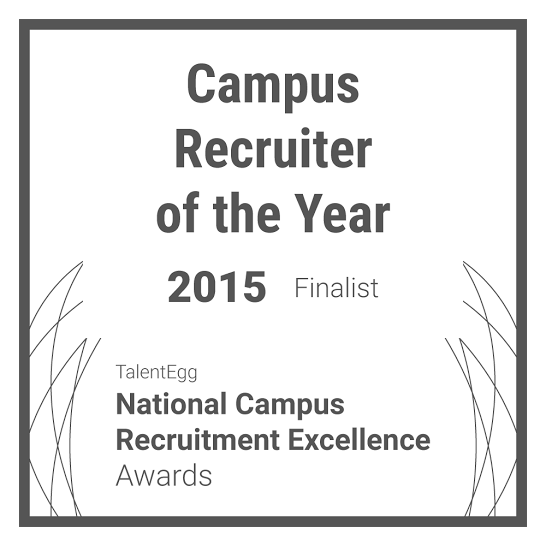 Campus Recruiter of the Year 2015 Finalist