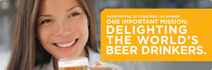 Delighting the world's beer drinkers banner
